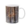 Winter Deer Ceramic Mug — Snowy Forest Buck Coffee Cup