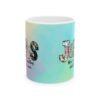 Jesus Floral Ceramic Mug — Inspirational Pastel Coffee Cup