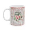 Floral Rose Gold Marble Ceramic Mug
